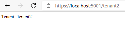 Multi-tenant app - tenant 2