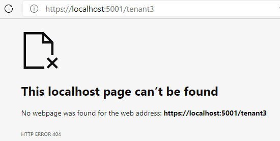 Multi-tenant app - tenant 3